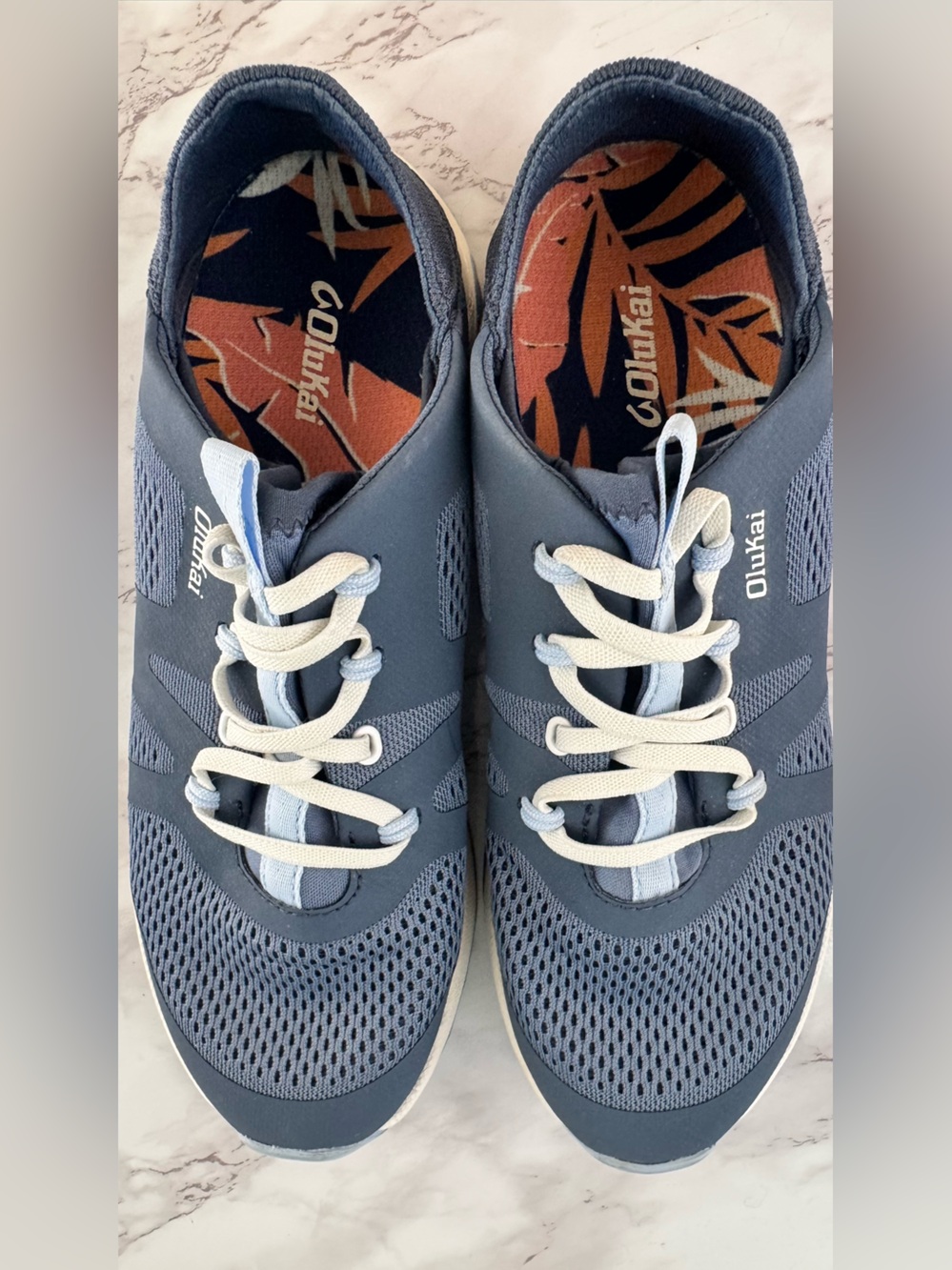 OluKai Huia Blue Mesh Lightweight Sneakers Women’s Size 7